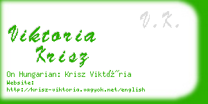 viktoria krisz business card